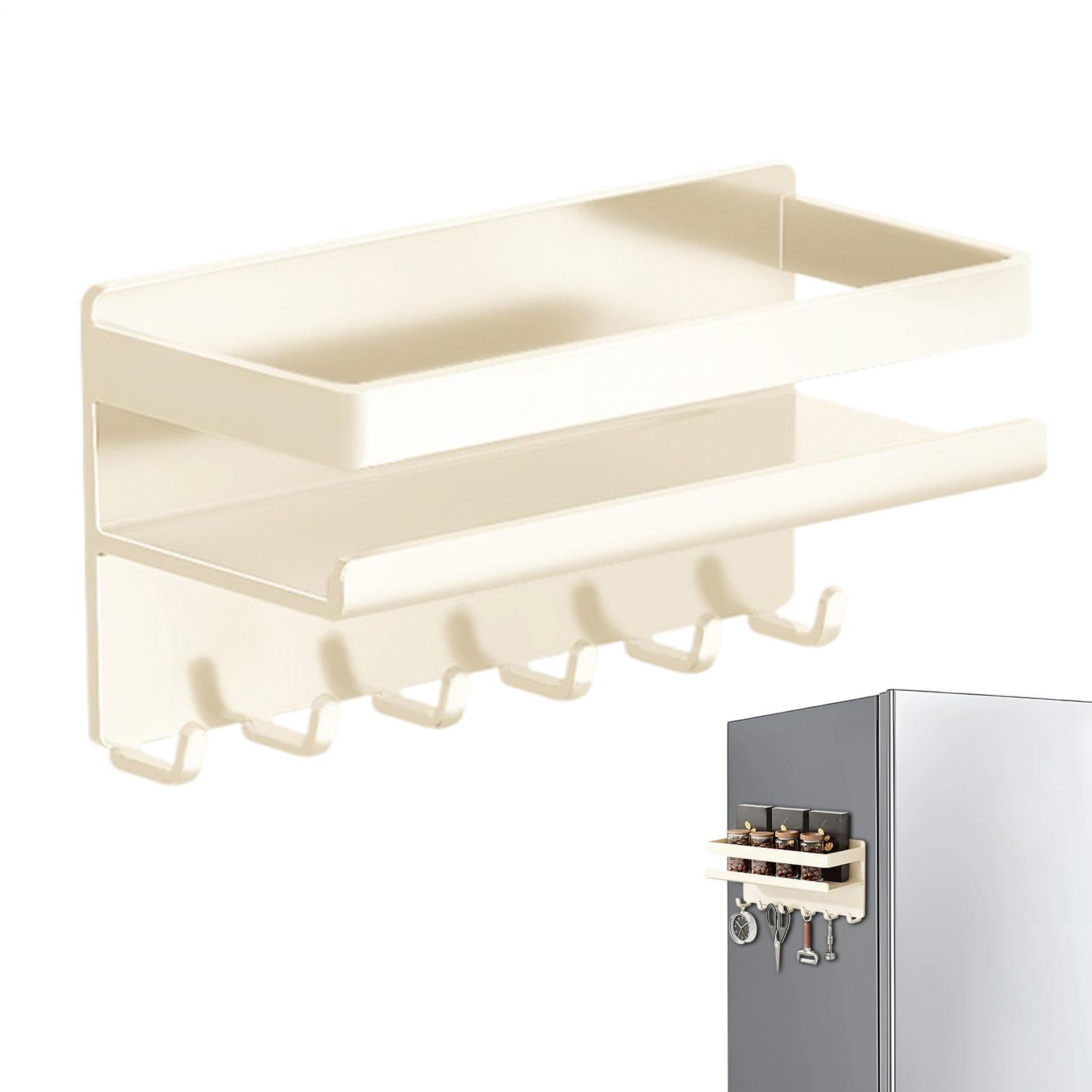 Organizador Magnético para Estantería de Pared Sin Taladro | Organizador de para Despensa, Baño, Lavandería, Garaje, Dormitorio, Oficina, RV, Mostrador de Cocina