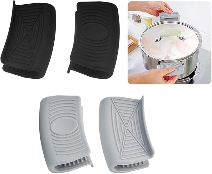 6 Stück Silikon Topfgriffe - Hitzebeständige Klemmgriffe Für Töpfe & Pfannen