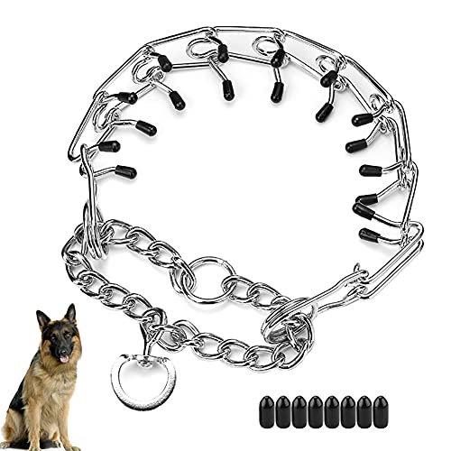 Dog Prong Collar, Stainless Steel Adjustable Dog Pinch Training Collar With Comfort Rubber Tips For Small Medium Large Dogs (Small (2.5Mm, Neck Girth: 11-16.5 Inch)) #TOP1