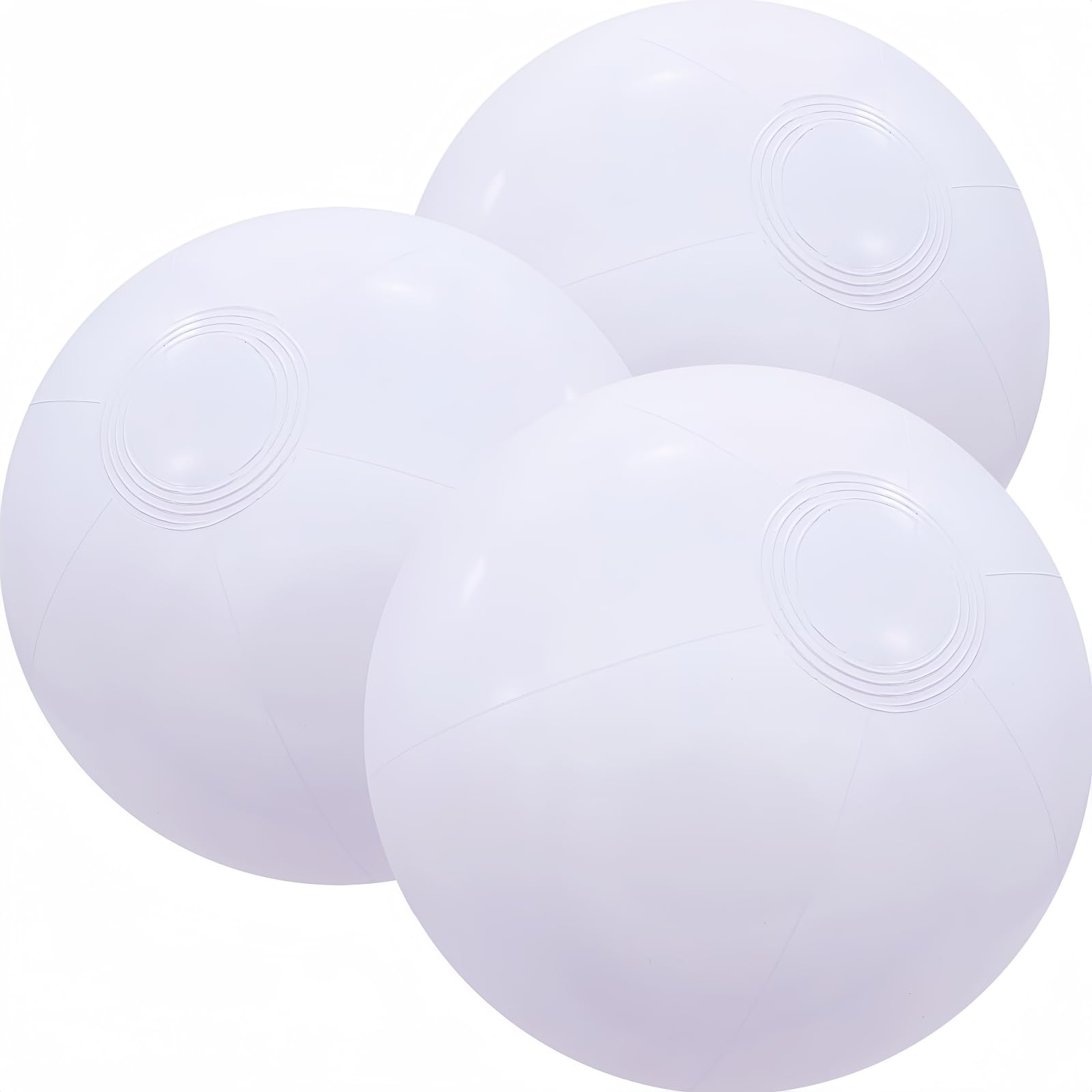 GCQJOQ 3 Pack Beach Balls, Large Inflatable Beach Balls Bulk for Parties, Beach, Pools & Play