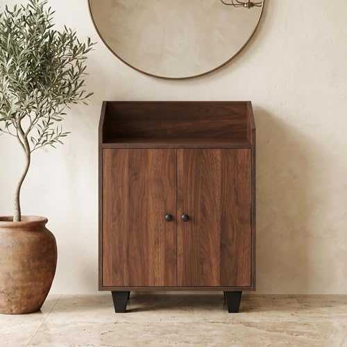 Image of Royaloak Rowan Shoe Rack 2 Door Storage | Wooden with Air Vent, Melamine Finish | Wooden with 8MM Back Sheet for Better Support and Optimized Depth