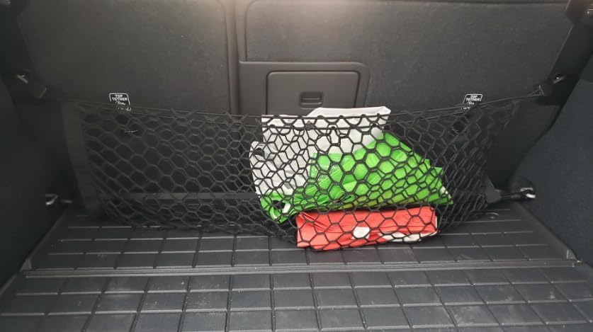 Rear Trunk Behind Seats Organizer Cargo Net for Volvo XC40 2019-2025 – Envelope Style Cargo Net for SUV – Premium Mesh Car Trunk Organizer Vehicle Carrier Storage–Compatible with XC40