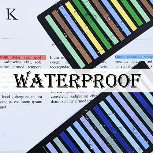 1200 Stück Haftnotizen Tabs Lang, Kleine Textmarkerstreifen Seiten Tabs Index Haftstreifen Pagemarker Highlighter Stripes Seitenmarkierer Transparent Sticky Notes Für Büro Schule Zuhause