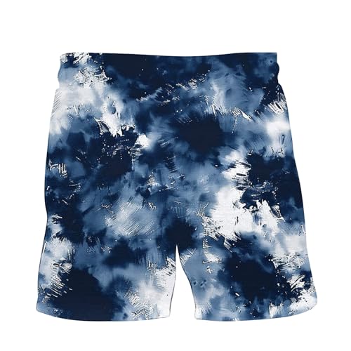 Men Swim Trunks Quick Dry Gradient Beach Drawstring Shorts Funny Colorblock Swimwear Summer Boardshorts Bathing Suits4