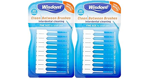 Wisdom Clean Between Interdental Brushes Fine Size 20's (Pack 2)