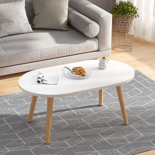 Table Basse Ovale Japonaise au design épuré et finitions Couleur C