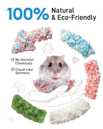 Bucatstate Guinea Pig Bedding 50L, 99% Dust-Free Hamster Bedding Odor Control thumb #4