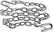 Heavy-Duty 51-inch Steel Trailer Safety Chain with Spring Clip Hooks