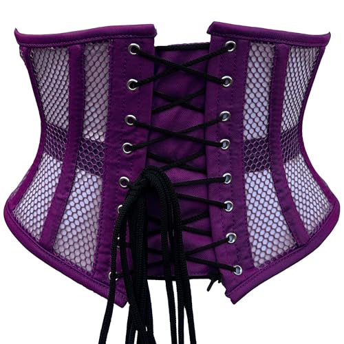 Image of Women's Waist Training Underbust Corset Steel Boned Hourglass Body Shaper
