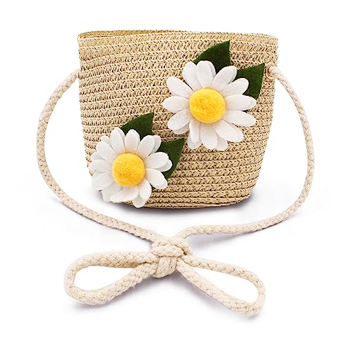 Image of VRITRAZ Comfortable Straw Summer Green Beech Hat and Handbag Perfect Combo for Kids (6-16 Year)