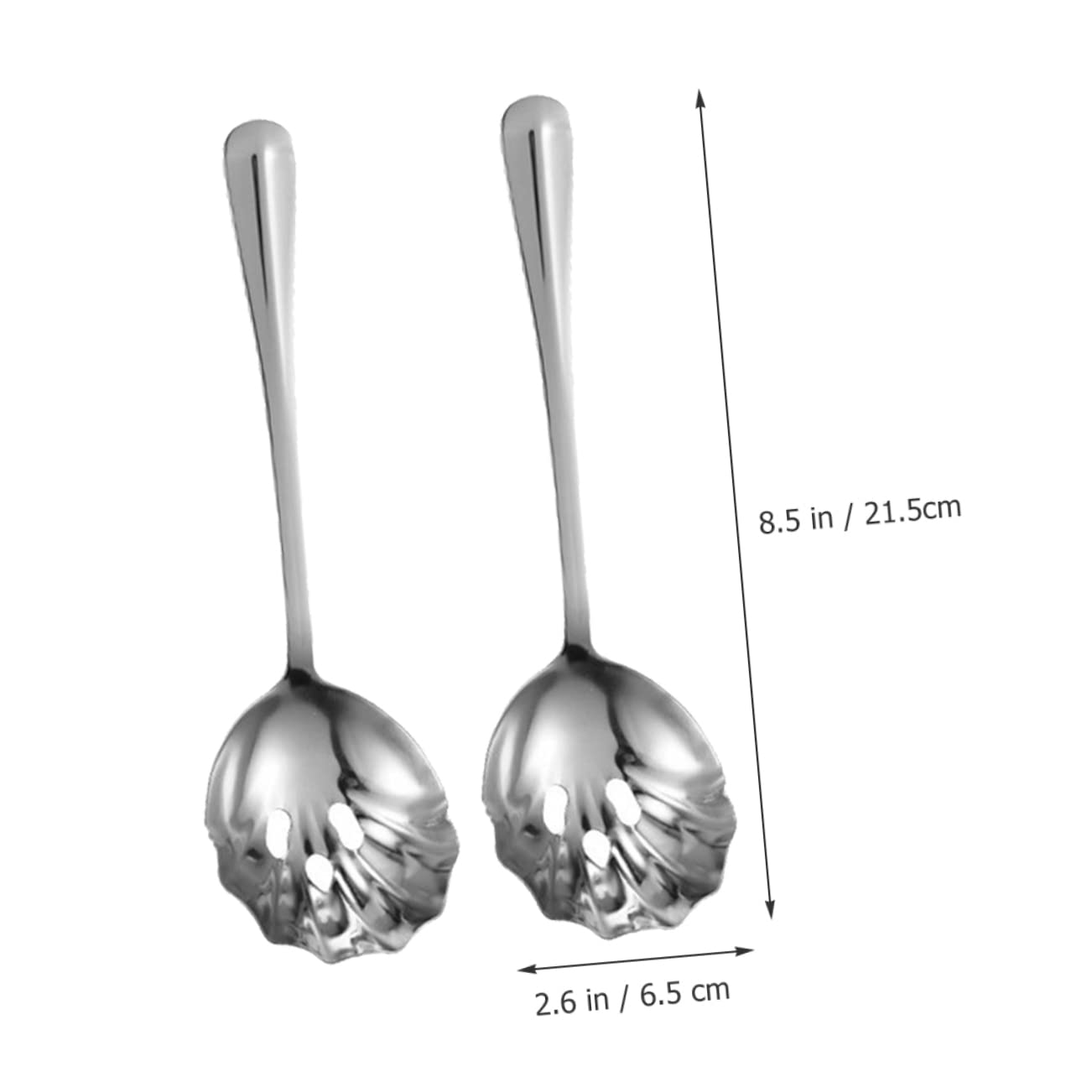 Ciieeo 2Pcs Slotted Serving Spoons Utensils for Reusable and Easy to Clean for Parties and Everyday Use