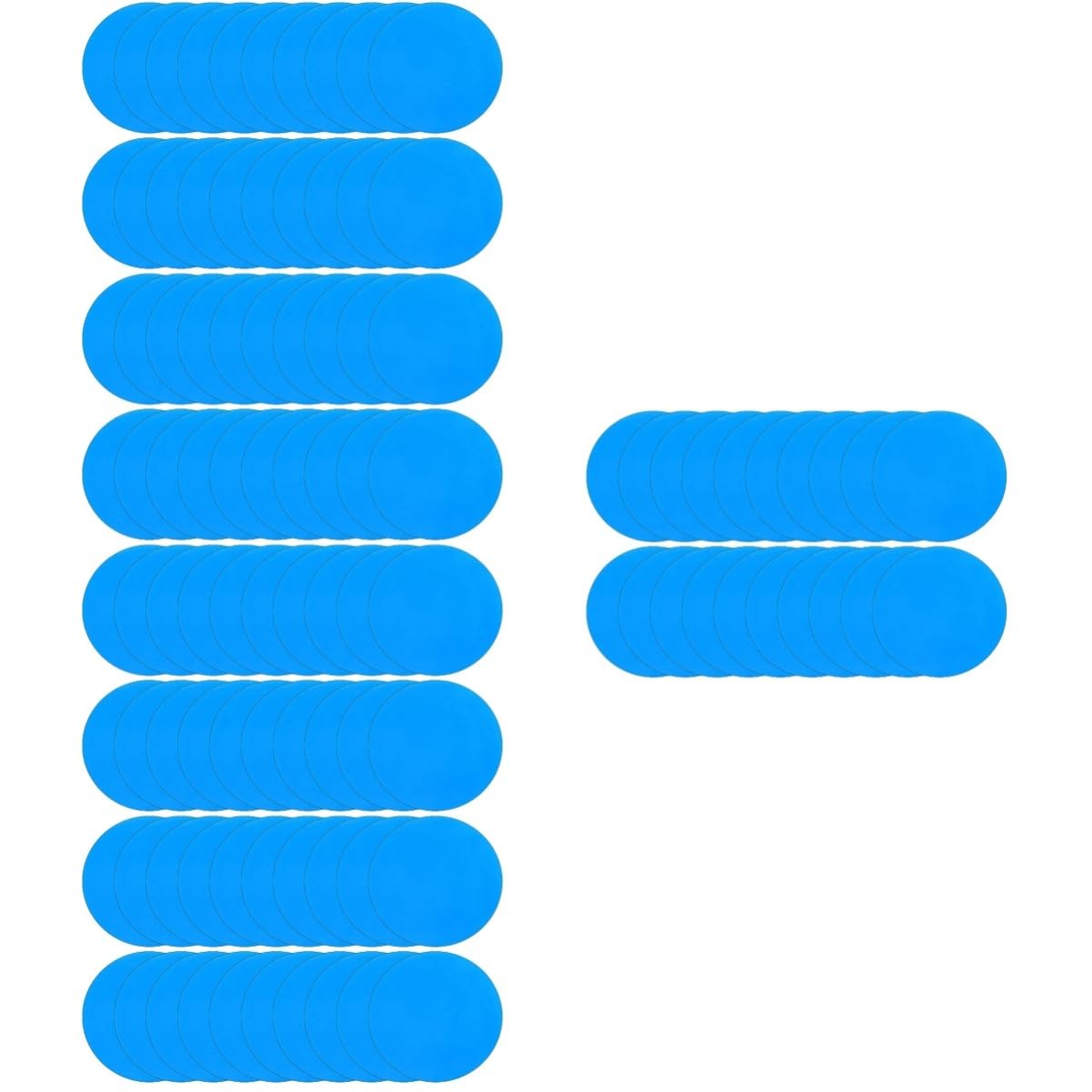 Toddmomy 5 Sätze Selbstklebende PVC Reparaturpatches Für Aufblasbare Spielzeuge Wasserdichtes Zur Reparatur Von Schwimmringen Booten Kajaks Und Wasser Spielzeugen 20 Stück * 5