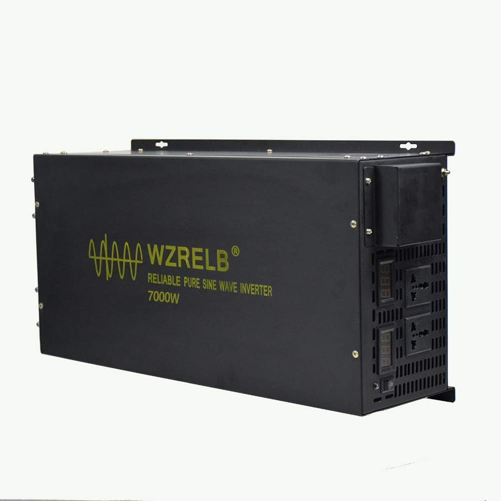 WZRELB 7000W Pure Sine Wave Solar Power Inverter 48V DC to 120V AC Converter Car Inverter