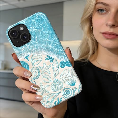 Coque côtière d'été pour iPhone 15 esthétique plage et mer - 6