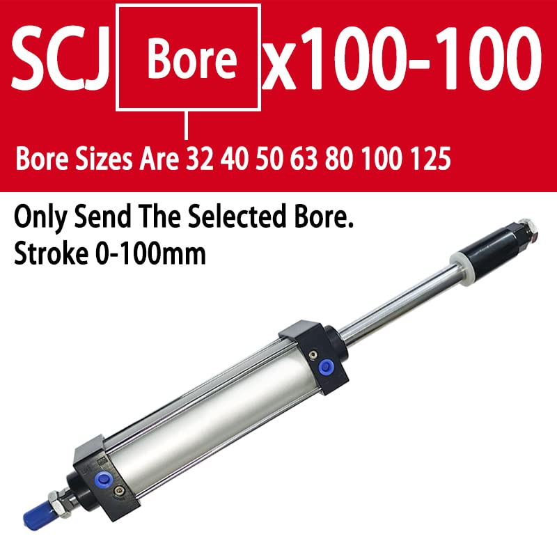 Vérin pneumatique SCJ50mm piston outils standard double action