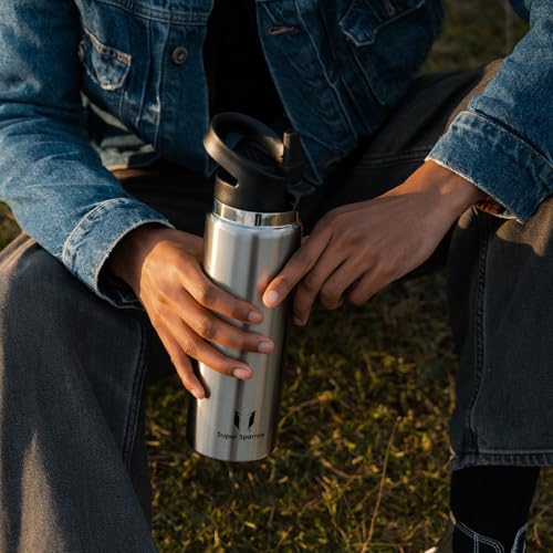 Super Sparrow Borraccia Termica 1.5L - Swivelsip Inox Bottiglia - Senza Bpa Borracce Termiche, Borraccia Ergonomica Per Bambini, Scuola, Sportiva, Bici, Campeggio, Palestra - 8