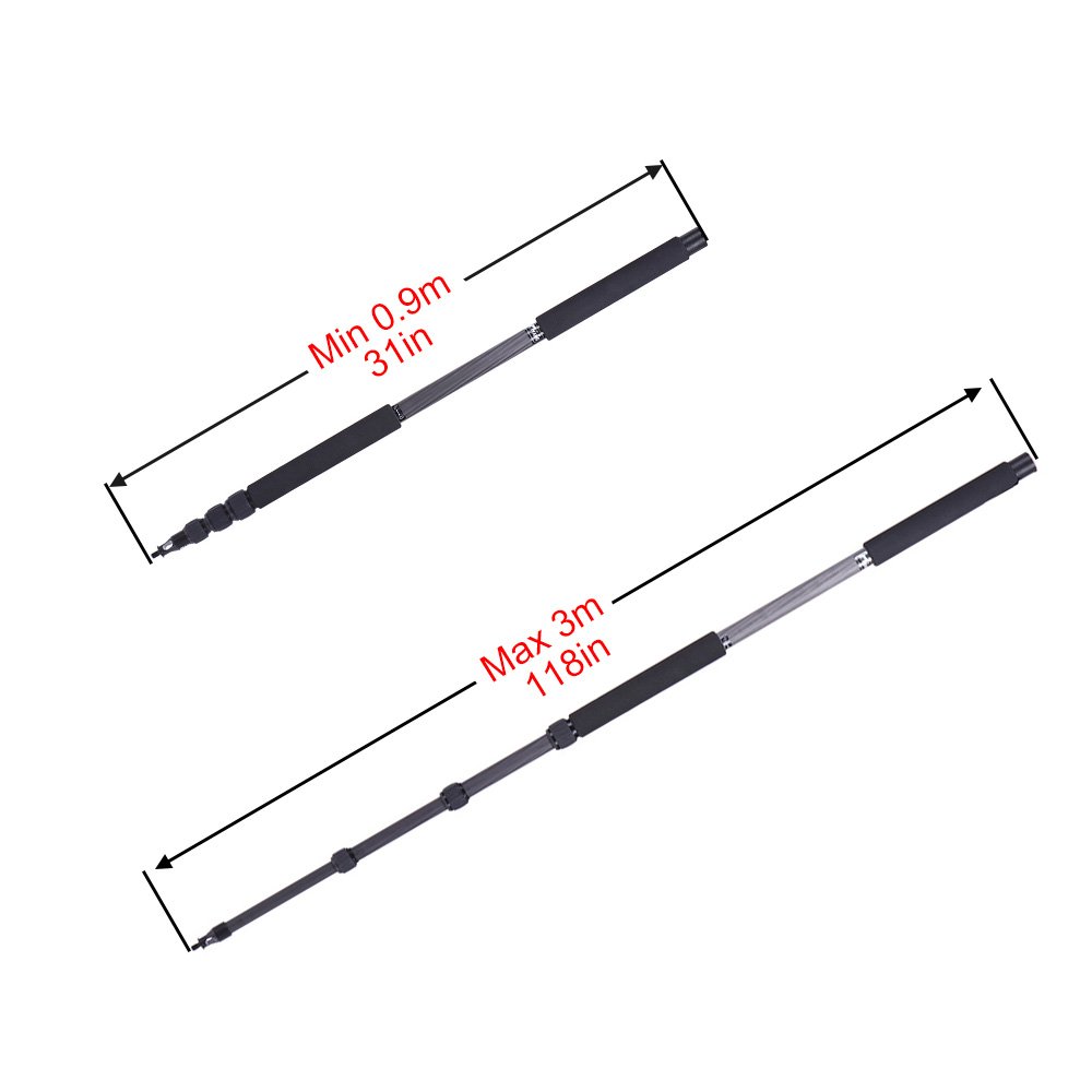 Amazon | Andoer マイクブーム マイクポール 3メートル 軽量