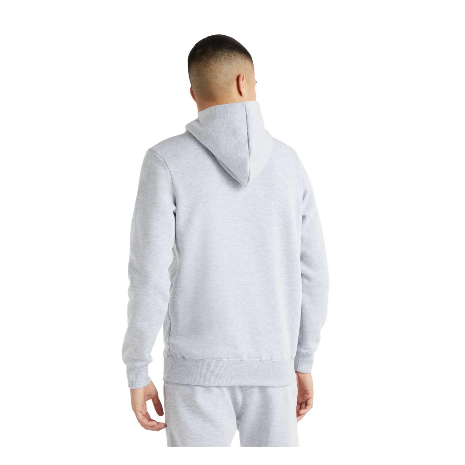 Umbro Mens Logo Hoodie (S) (Grey Marl)