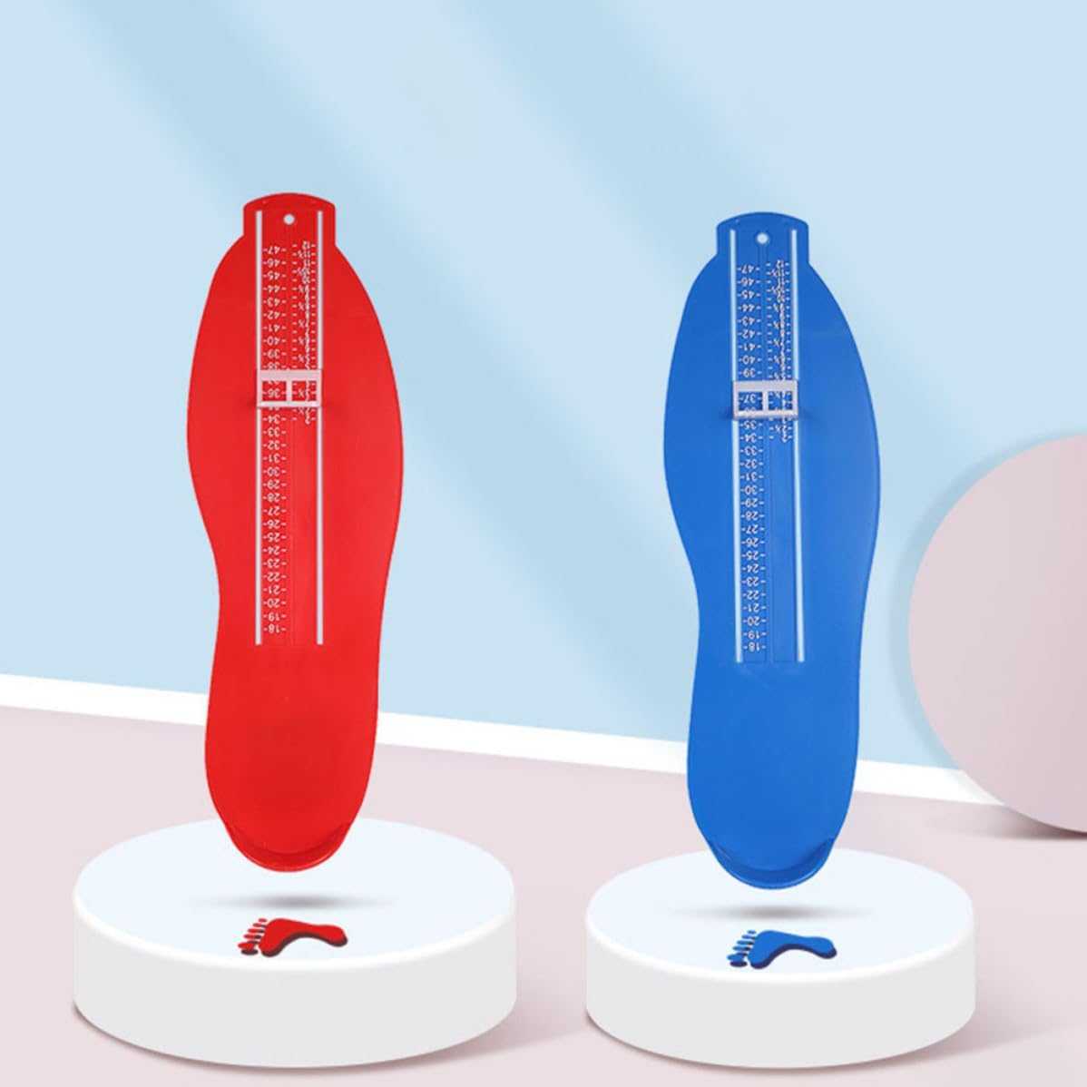 Foot Measuring Gauge 3Pcs Uk Eu Size ABS Ruler for Adults Boys and Girls