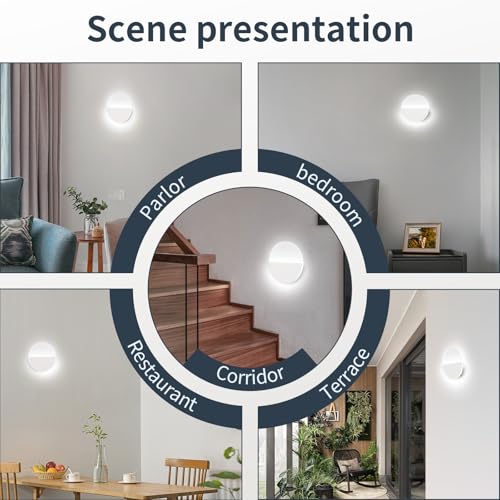Lámpara de pared interior para eliminar esquinas oscuras en pasillos 7