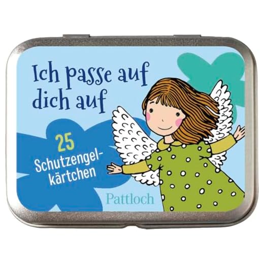Ich passe auf dich auf – 25 Schutzengelkärtchen: Dein Schutzengel für jeden Tag: 25 Karten in Metalldose. Für Kinder ab 5 Jahren (Kleine Geschenke zur Einschulung & für die Schultüte)
