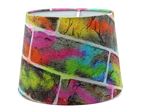 Graffiti Lampshade Or Ceiling Light Shade 9 5 Dual Purpose Boys Girls Kids Children S Teens Neon Multicolour Brick Wall Urban Bedroom Lamp Shade