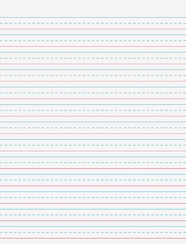 PACON - Papel de caligrafia Pacon PAC2482, D'Nealian Grades 2 e 3/Zaner-Bloser Grau 2, 1/5.1 cm x 1