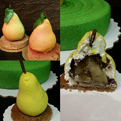 Pear Shape Silicone Molds Cake Decorating Tools Bakeware French Dessert Mousse Cake Mold Baking Cupcake Silicone Mousse Mold - 8 Cavities (Pear) #TOP3