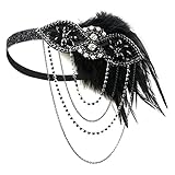 kopfschmuck federn selber machen √ Geeigneter Anlass: Dieses 1920s Feder Stirnband ist perfekt für die 1920er Party, Festival Event, Weihnachten und Prom, Gatsby Party, Art Deco Party und Flapper Party. Es ist ein großes Plus für Ihre 20er Jahre Sammlung.