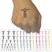 Totem Pole With Eagle Wolf and Bear Temporary Tattoo Water Resistant Fake Body Art Set Collection - Brown (One Sheet)