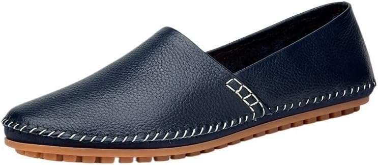 HBJWOV Shoes Men's Fashionable Round-Toe Slip-on Loafers Low-top Soft-Soled Oxford for Shopping Driving Working Men Versatile Casual