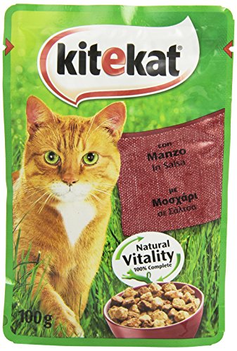 Kitekat pequeños Grasa Manzo (Salsa, Gr.100