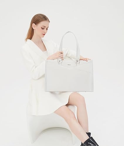 Vista 267 de LOVEVOOK Bolsa para computadora portátil para mujer, 15.6 pulgadas, bolsa de mano para computadora portátil, bolsa de trabajo para profesores, bolsa