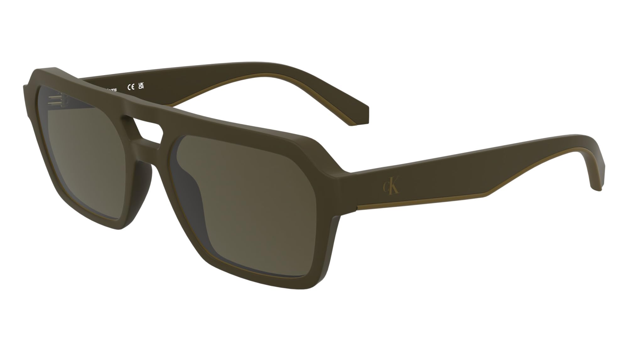 Calvin Klein Jeans Men's Sunglasses CKJ25603S - Matte Brown with Solid Brown Lens