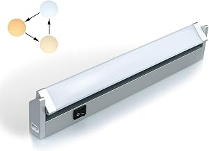 💎 70% MEGA DEAL! Faretto Luce Elettrica LED Sottopensile da 7W 350LM 3 Temperatura di Colore Regolabili con Interruttore Montaggio a Parete Lampada Girevole per Illuminazione Interna