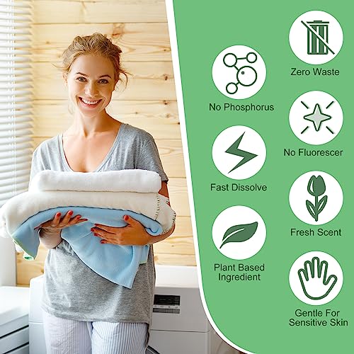 Image of Loopeer 600 Loads Laundry Detergent Sheets Bulk No Leak Laundry Soap Sheets Anti Sensitive Liquidless Laundry Supplies Washing Strips for Home Dorm(Fresh)
