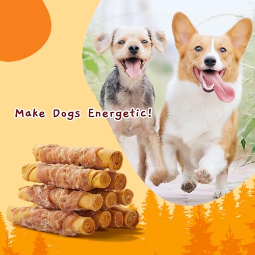 Jungle Calling Dog Treats Smoked Chicken Wrapped Rawhide Rolls thumb #7