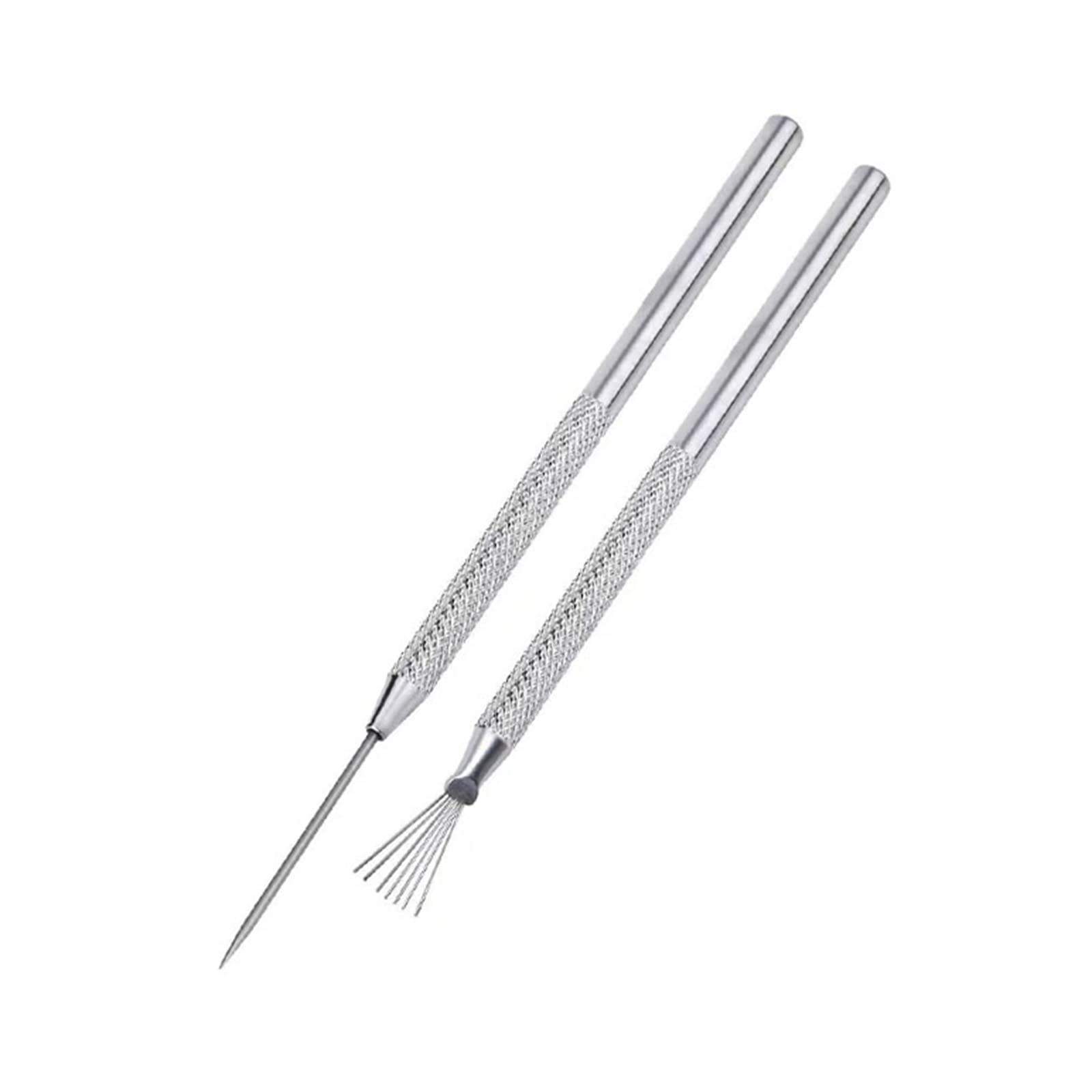 CRFFZ Wire Texture & Needle Detail Tool Fondant Pottery Clay Sculpting for Pottery Sculpting Easy to Use Wire Texture for