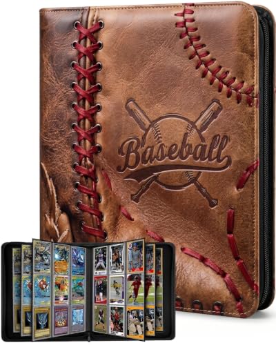 Image of 9 Pocket Toploader Binder with Zipper - Holds 288 Top Loaders Card Binder