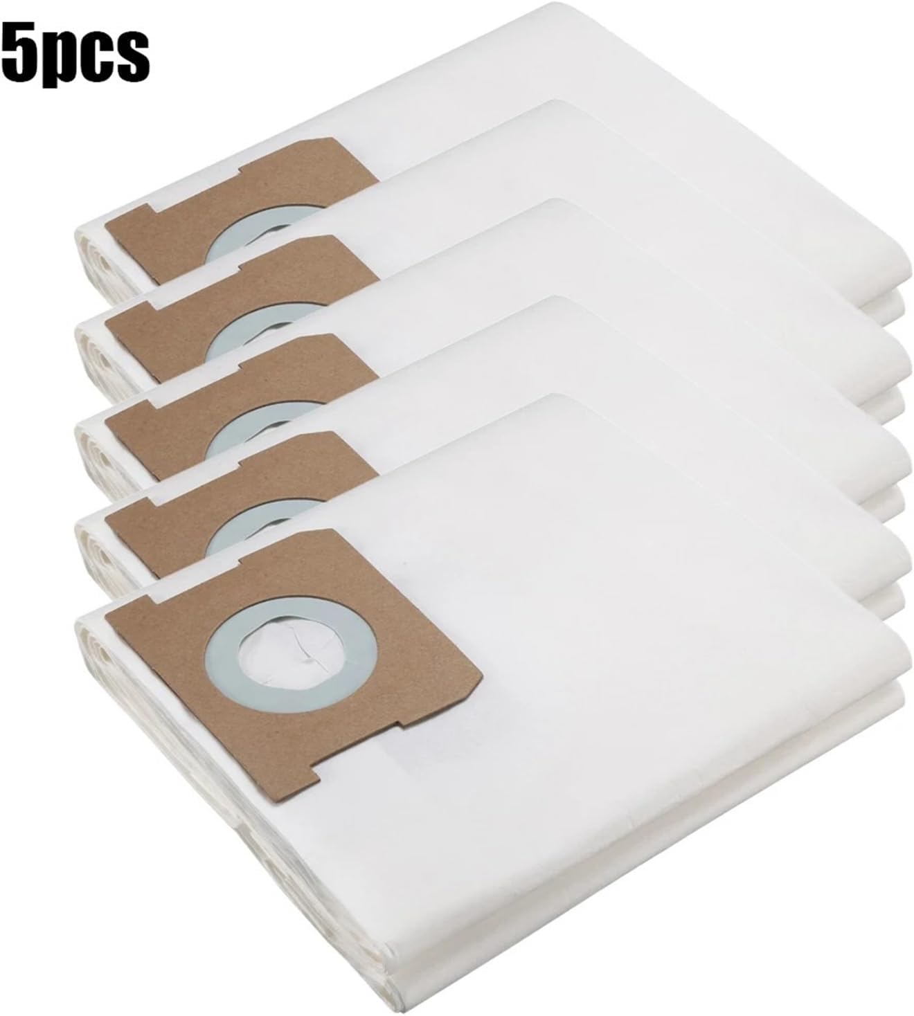 Compatible for Karcher WD1 Compact Battery Series Vacuum Cleaner 5 Pack Fleece Dust Bags 2.863-297.0