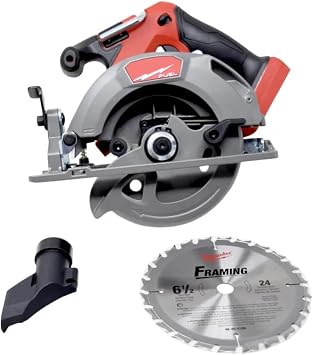 2833-20 Circular Saw FOR Milwaukee M18 Fuel 6-1/2 Inch Cordless Brushless Circular Saw 6000 RPM Electric Brake LED Light Tool Only