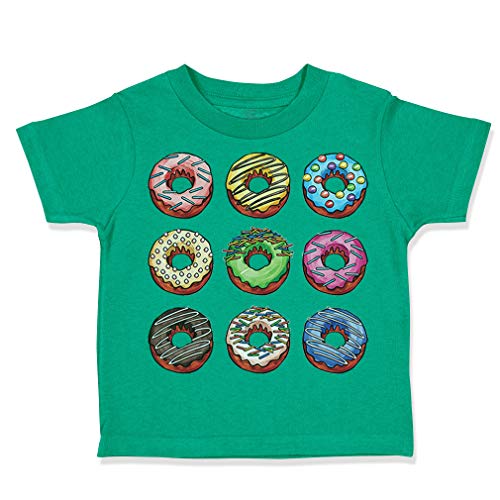 Toddler T-Shirt Others Donuts Funny Humor Cotton 0 Boy & Girl Clothes Donuts Baby Funny Tee Kelly Green Design Only 5 6T