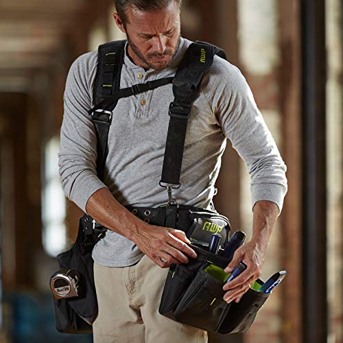 Awp Trapjaw General Construction Polyester Tool Rig | Trapjaw Tool Rig With Suspenders,Black, Green #TOP4
