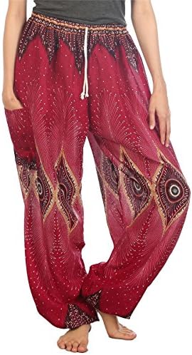 Harem Pants for Women S-4XL Plus Yoga Boho Hippie Beach Travel Lounge PJs