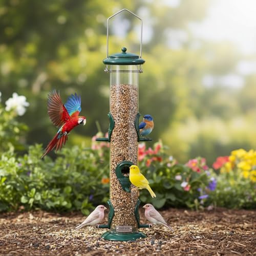 Mangeoire oiseaux extérieur en acrylique résistant aux intempéries