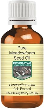 Pure Meadowfoam Seed Oil Limnanthes alba Natural Therapeutic Grade Cold Pressed 50ml 1.69 oz