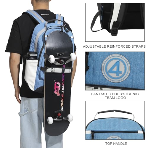 Fantastic Four Team Logo 17.5" Blue Adult Backpack2