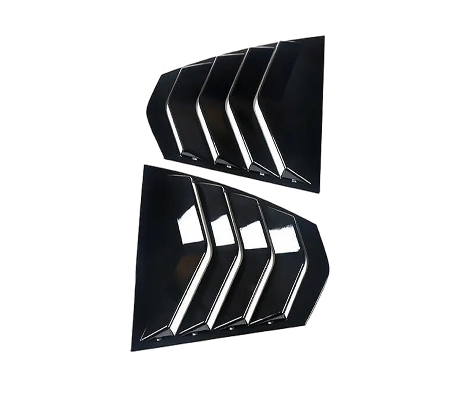 Compatible with BMW 3 Series G20 320i 325i 330i 2019-2023 Car Rear Louver Window Cap Side Shutter Cover Trim Sticker Vent Auto Accessories(Gloss Black)