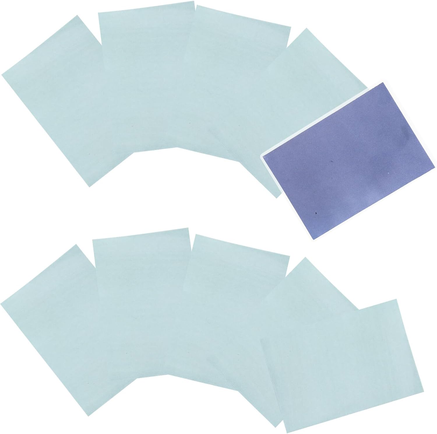 Housoutil 32pcs A5 Cyanotype Sun Print Paper Kit with Clip, High Sensitivity Solar Activated DIY Nature Printing Paper for Arts and Crafts Projects