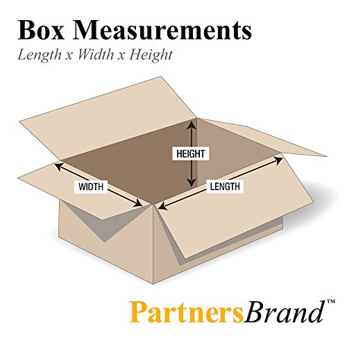 Image of PARTNERS BRAND 8x5x4 Corrugated Boxes, Small, 8L x 5W x 4H, Pack of 25 | Shipping, Packaging, Moving, Storage Box for Home or Business, Strong Wholesale Bulk Boxes
